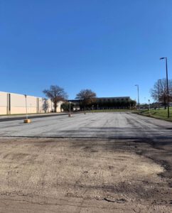 Commercial lot asphalt resurfacing and pavement repair